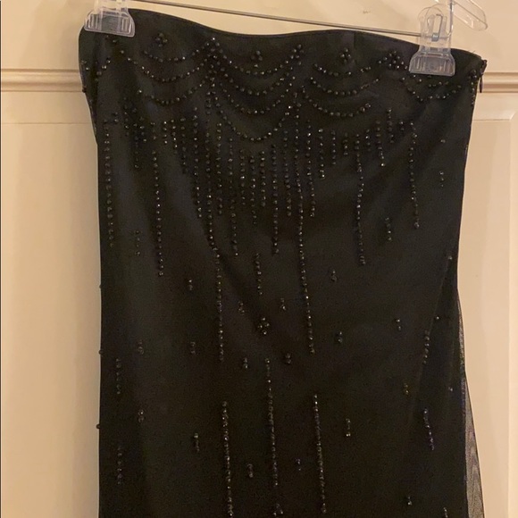 Jessica Mclintock Black Dress with Beading - Picture 2 of 6